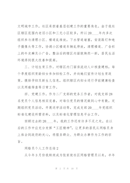 网格员个人工作总结5篇.docx