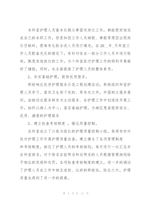 护士考核表述职报告范文.docx