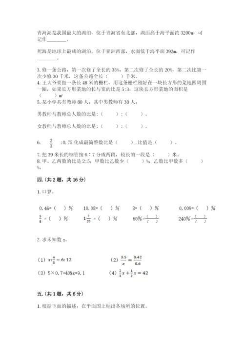 小学六年级数学毕业试题完整.docx