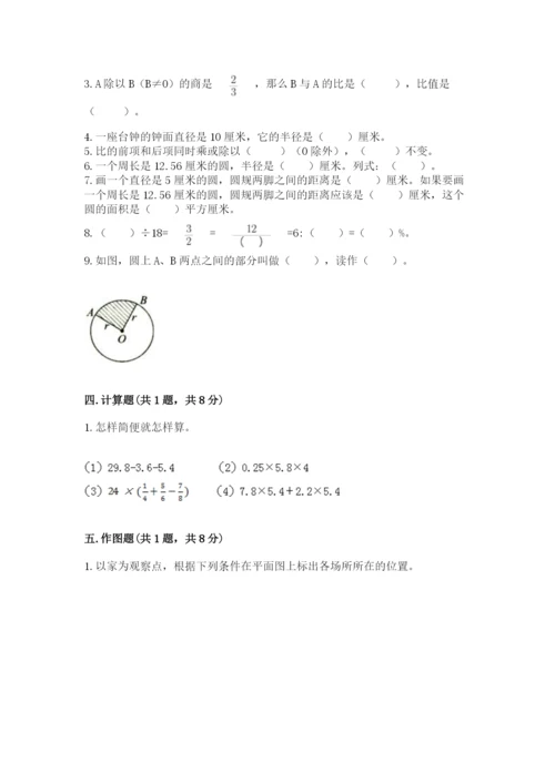 小学数学六年级上册期末测试卷（考点梳理）word版.docx