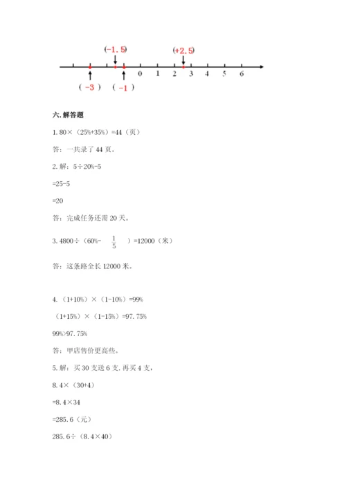 人教版六年级下册数学期末测试卷ab卷.docx