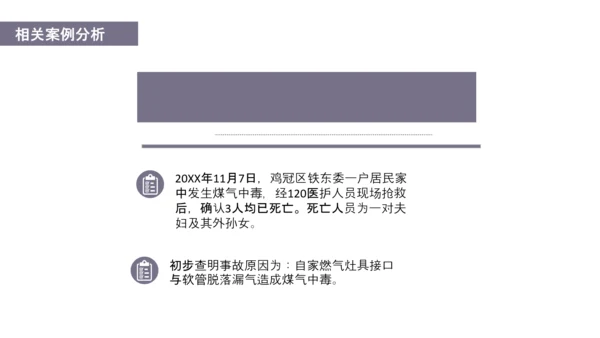 预防煤气中毒宣传教育PPT课件