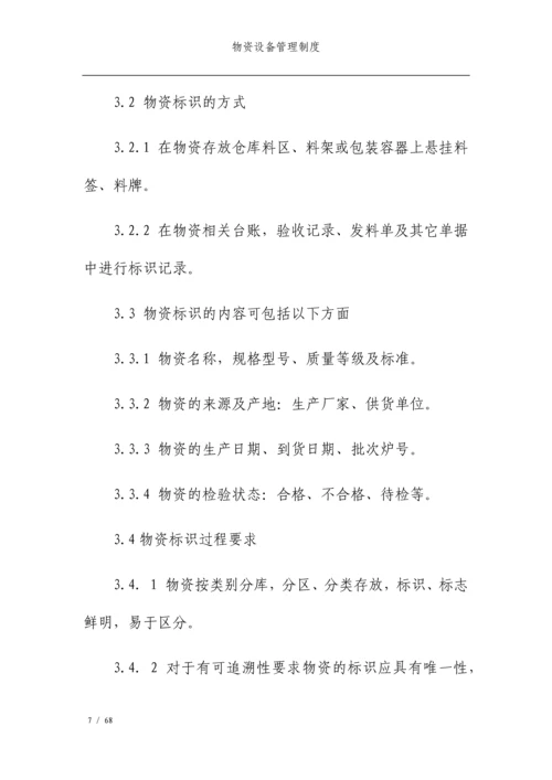 公司物资设备管理制度.docx