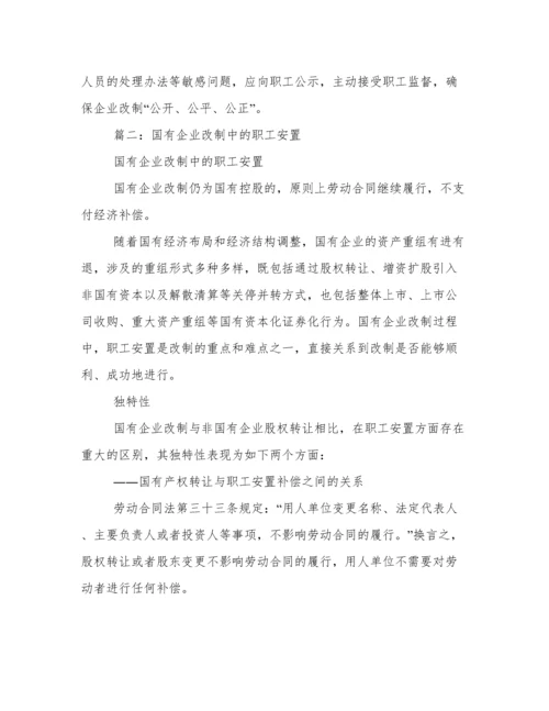 企业改制职工安置方案.docx