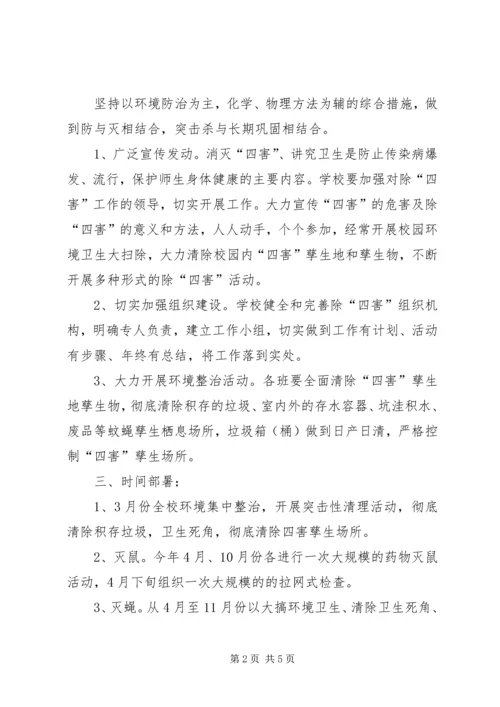 海坪小学除四害工作计划.docx