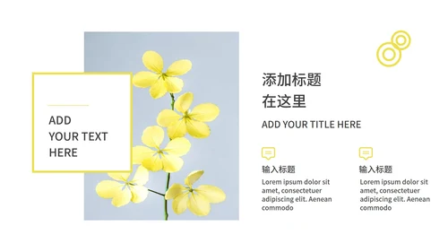 黄色小清新工作总结汇报PPT模板