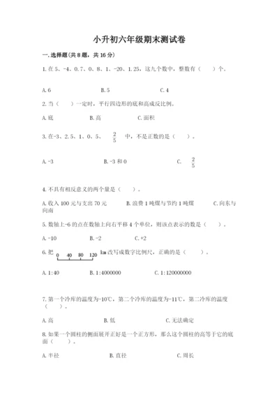 小升初六年级期末测试卷【模拟题】.docx