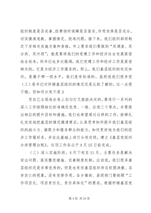 县委组织部长在基层组织建设年工作会上的讲话.docx