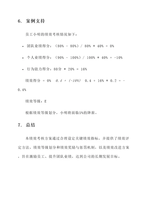 移动分公司kpi绩效考核方案