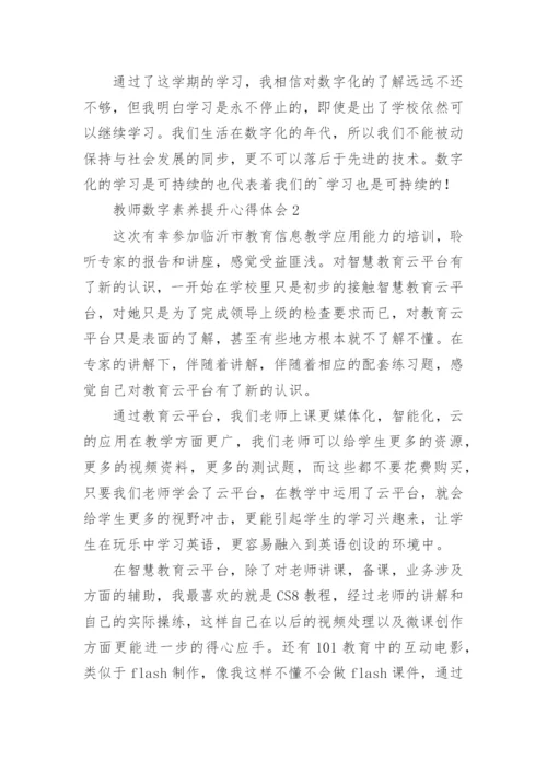 教师数字素养提升心得体会.docx