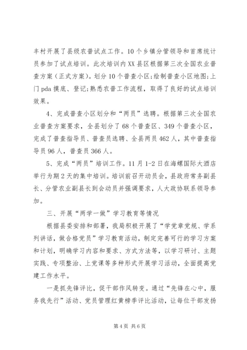 统计局总结及计划 (2).docx