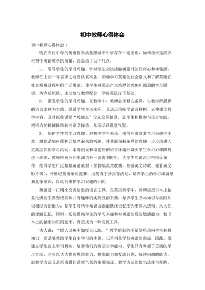 初中教师心得体会.docx