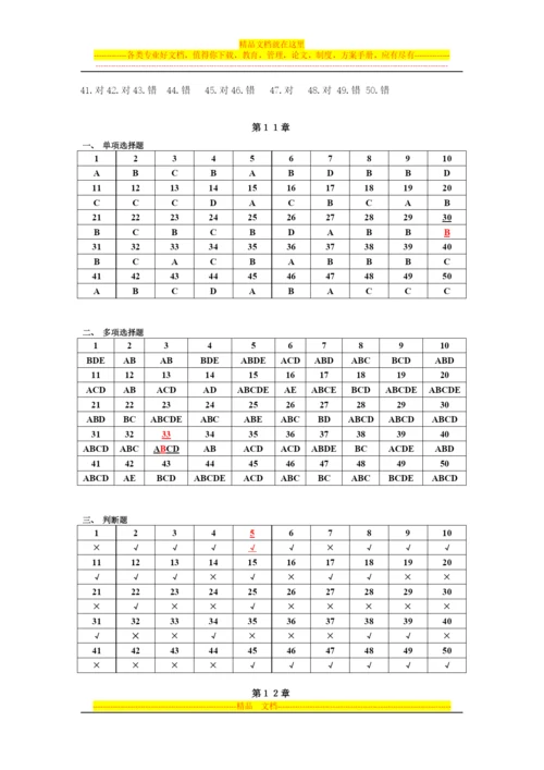 财务管理学习题2014--11参考答案.docx