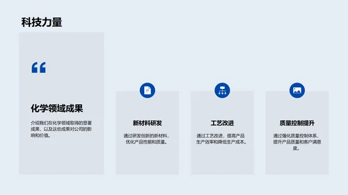 化学部门年度报告PPT模板