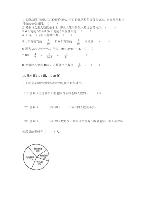 2022人教版六年级上册数学期末卷附完整答案（典优）.docx