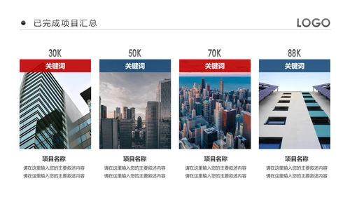 欧美风企业公司销售部工作总结计划PPT模板