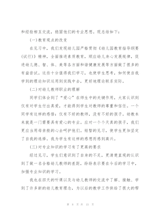 幼儿教师见习心得体会.docx