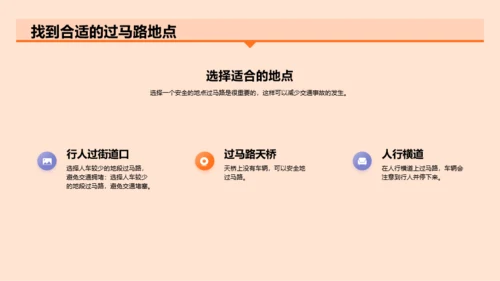 橙色插画安全出行从交通开始