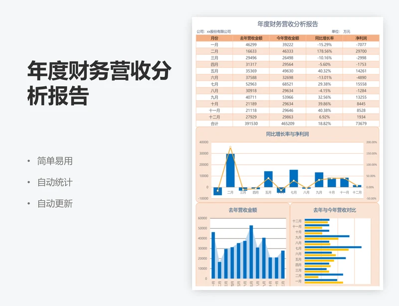 年度财务营收分析报告