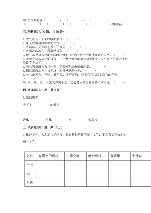 教科版三年级上册科学《期末测试卷》（达标题）.docx