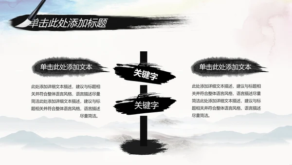 水墨中国风中国农业银行述职报告PPT