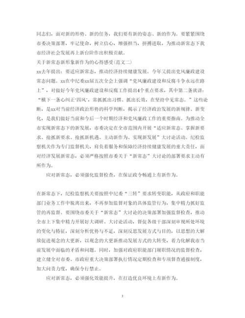 精编新常态新形象新作为心得体会范文.docx