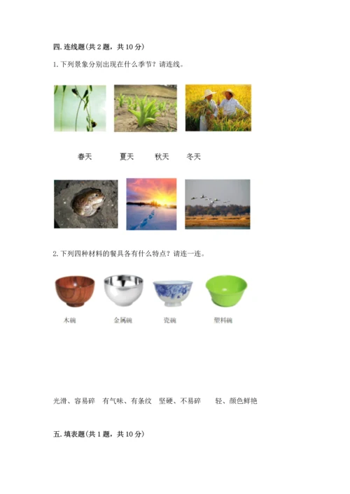 教科版科学二年级上册《期末测试卷》精品【模拟题】.docx