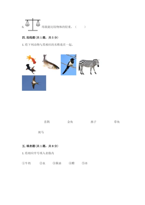 教科版一年级下册科学期末测试卷及参考答案【综合题】.docx