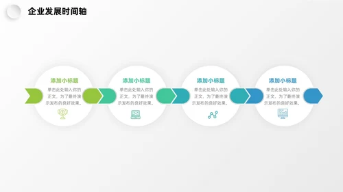 微粒体企业发展时间轴历程图表PPT
