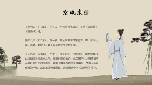 诗人王维介绍通用PPT模板