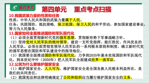 八上道法第四单元维护国家利益复习课件2024  