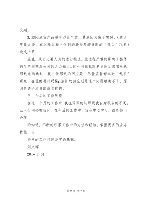 生产计划员个人工作总结报告.docx