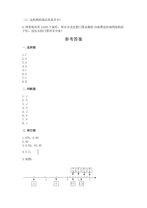 小学数学毕业测试卷精品【实用】.docx
