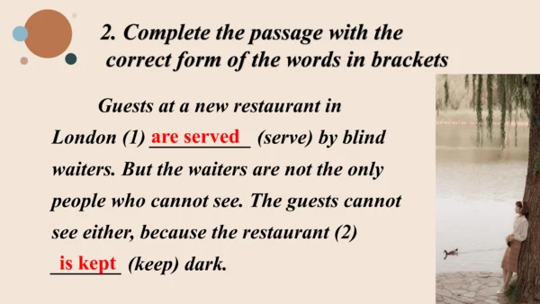 Module 6 Eating together Unit 3 Language in use  课