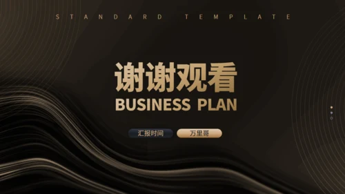大气硬实力商业项目计划书通用PPT模板