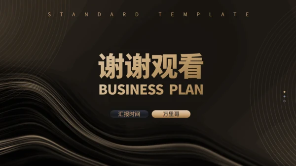 大气硬实力商业项目计划书通用PPT模板