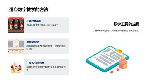 数字教学实践PPT模板