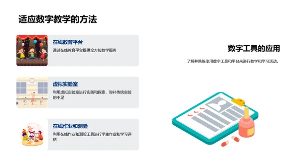 数字教学实践PPT模板