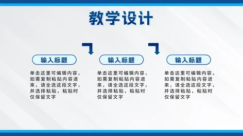 蓝色简约风信息化教学设计PPT模板