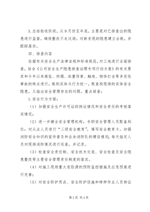 全市安全生产隐患排查治理专项行动工作信息 (2).docx