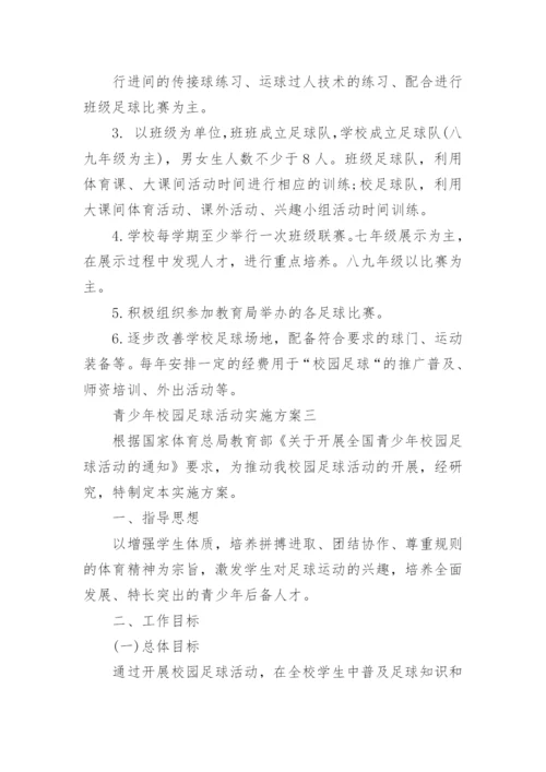 全国青少年校园足球活动实施方案.docx