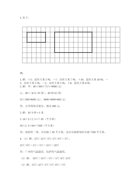 小学六年级数学毕业试题及完整答案【历年真题】.docx