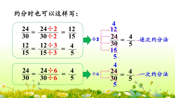 4.约分 （课件）-数学人教版五年级下册(共62张PPT)