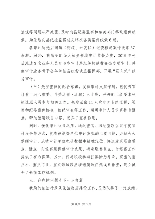 县审计局XX年度法治政府建设情况报告.docx