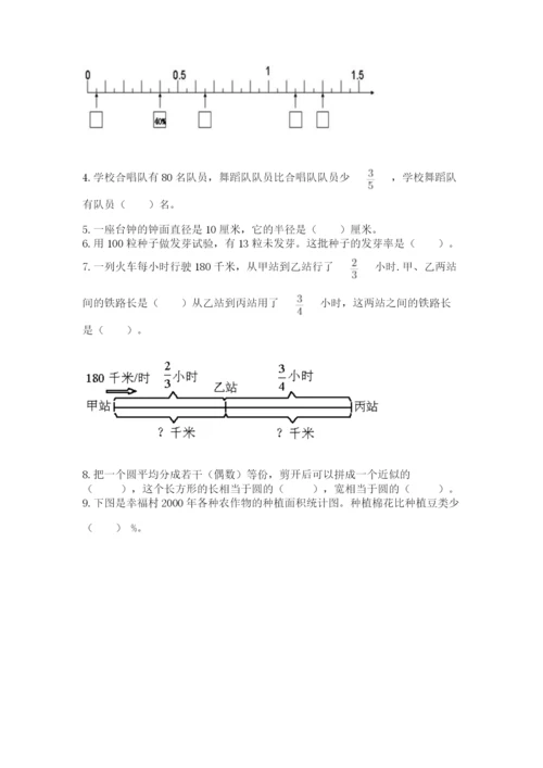 2022六年级上册数学期末测试卷附答案（b卷）.docx