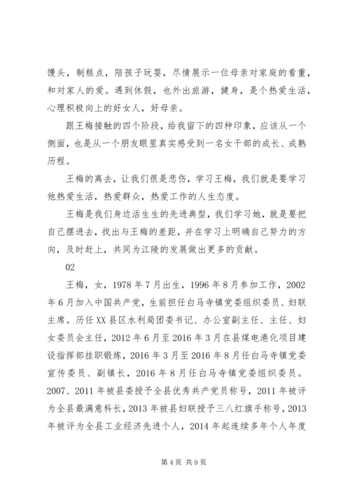 学习王梅先进事迹感悟体会2篇.docx