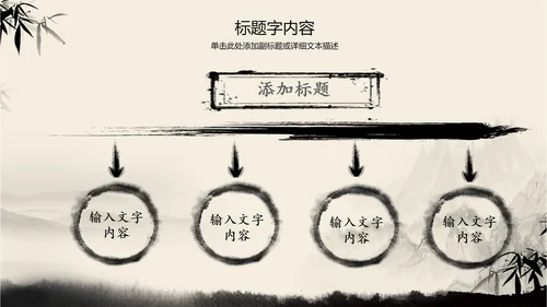 古典复古意境中国风动态ppt动态模版