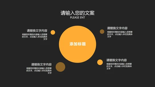 深色黑黄商务工作总结汇报PPT模板