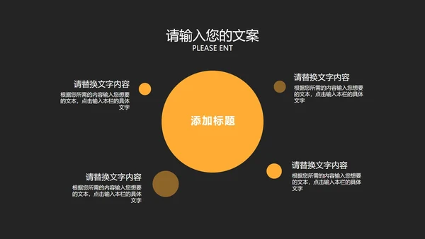 深色黑黄商务工作总结汇报PPT模板