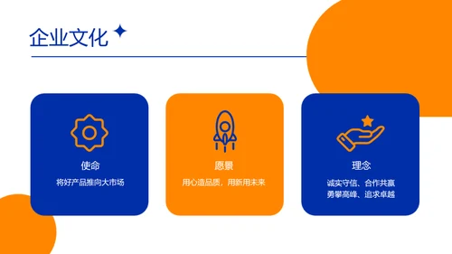 克莱因蓝简约风企业入职培训PPT模板